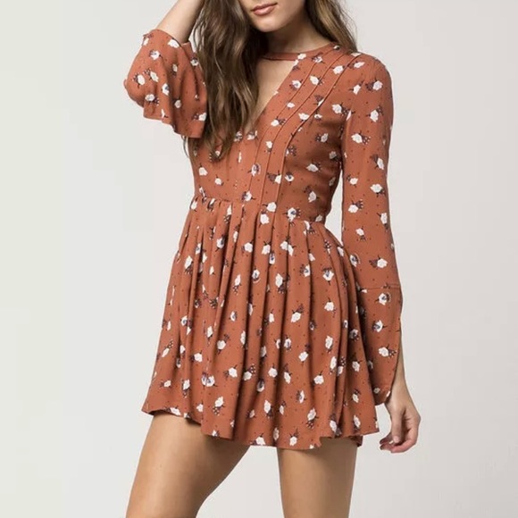 FP Tegan Mini Dress Rust - Picture 2 of 8